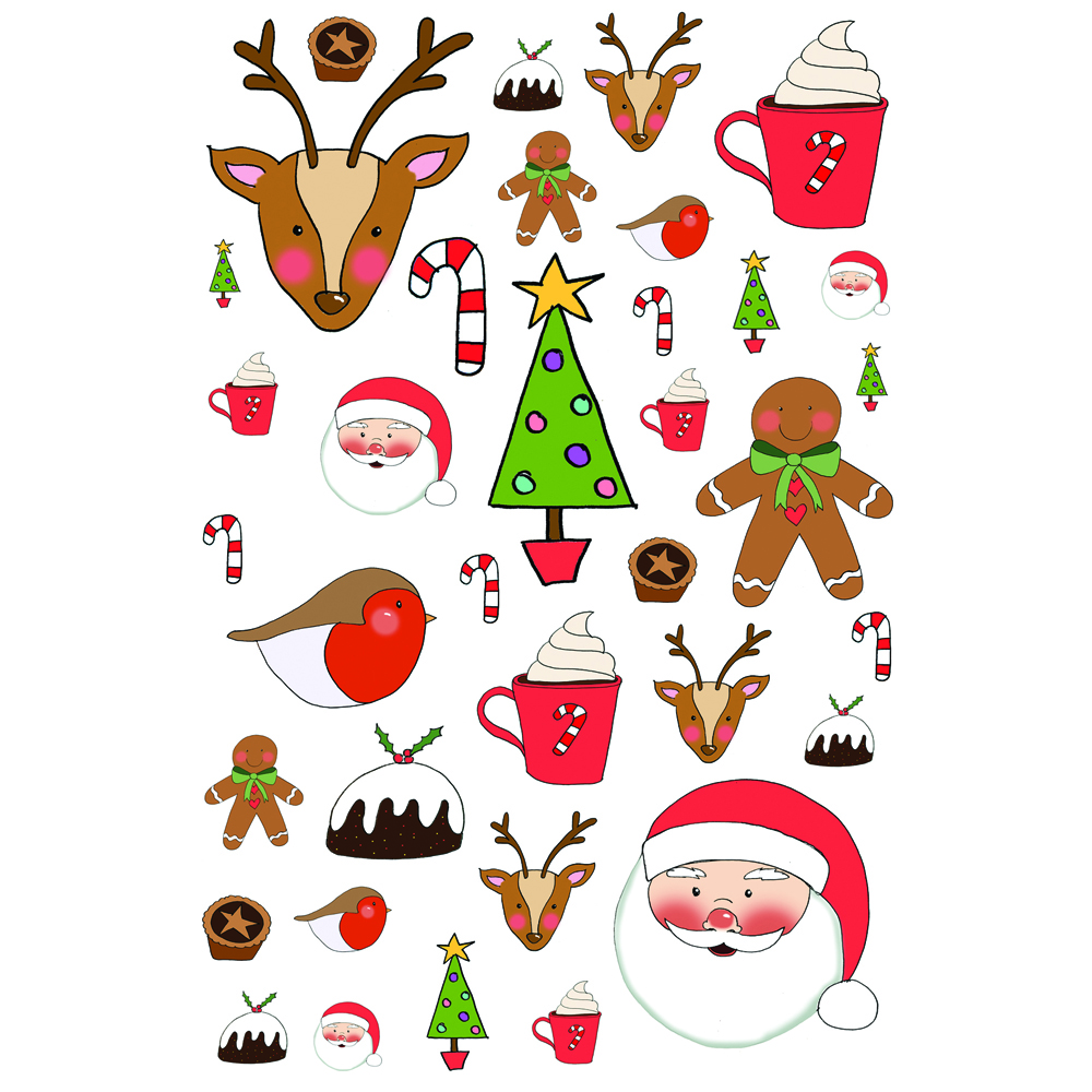 Christmas Stickers Mrsbrimbles